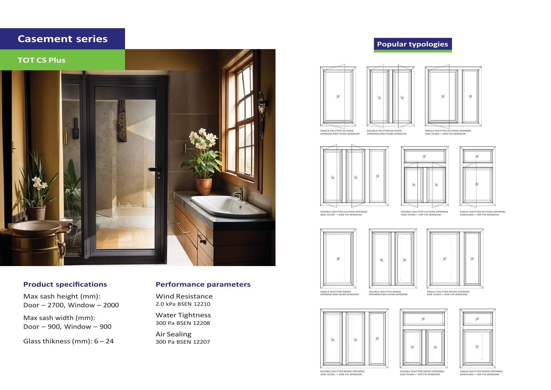 TOTALIS TOT CS Plus casement series