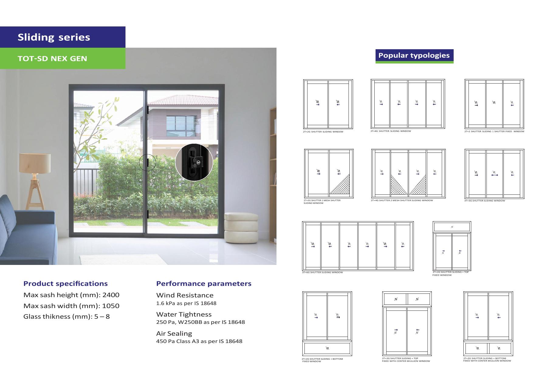 TOTALIS system aluminium window